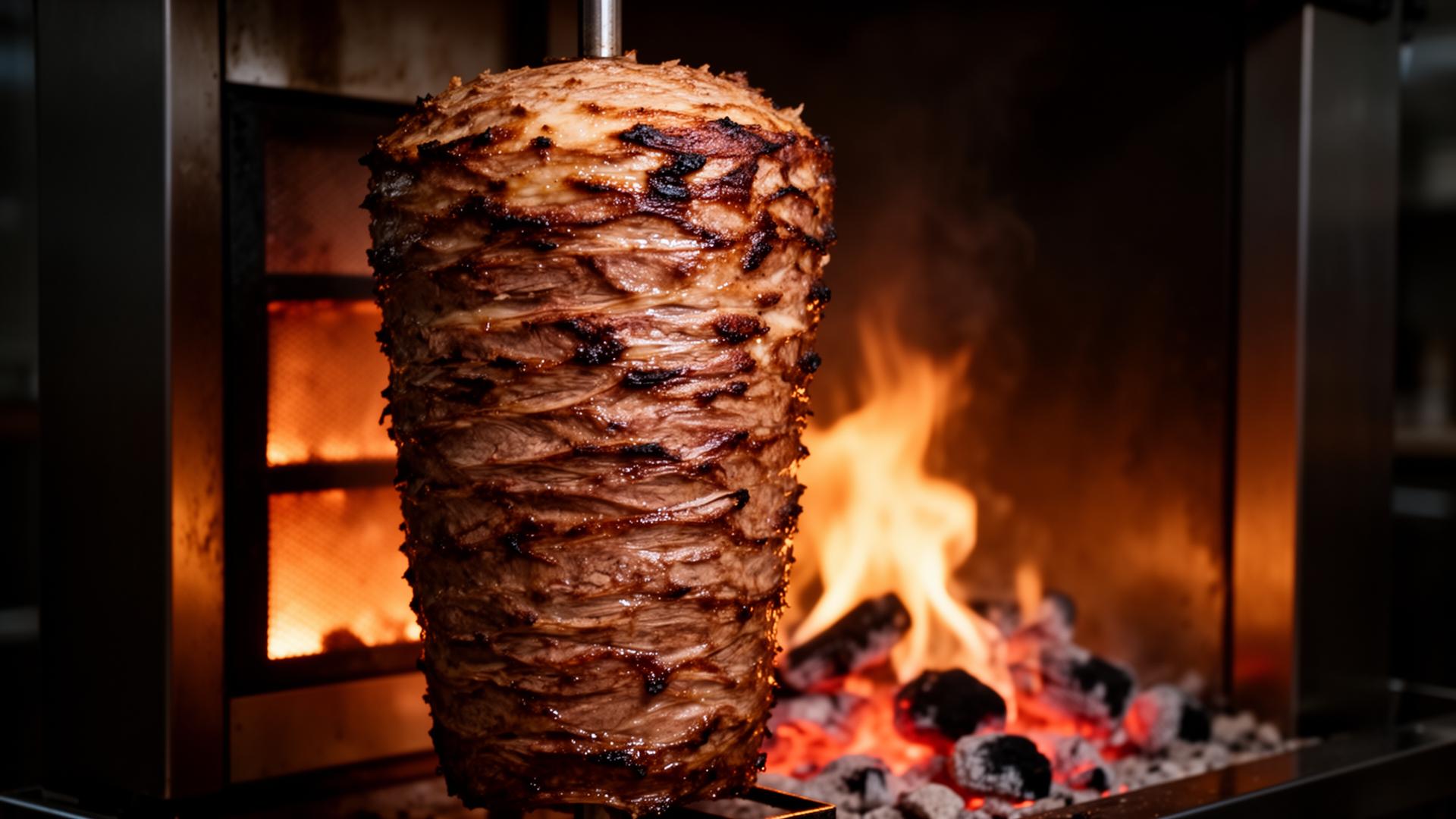 Frischer Döner am Spieß im Ada Kebap